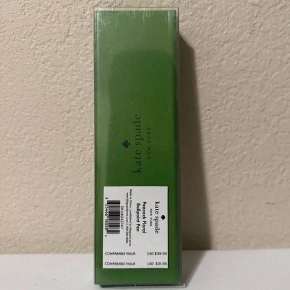Kate Spade Peacock Floral Ballpoint Pen - Picture 3 of 5